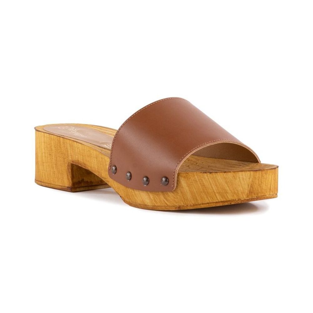 Seychelles Marine Layer Leather Wood Sandal